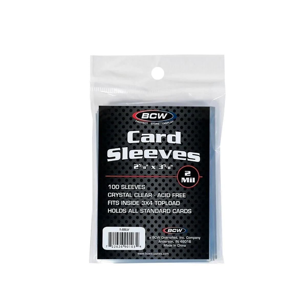 BCW 100 Penny Card Sleeves 1 Pack of 100 Soft Standard Sized Cards Sleeves