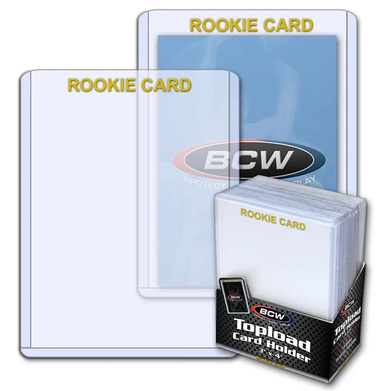 3x4 Topload Card Holder - Rookie Imprinted