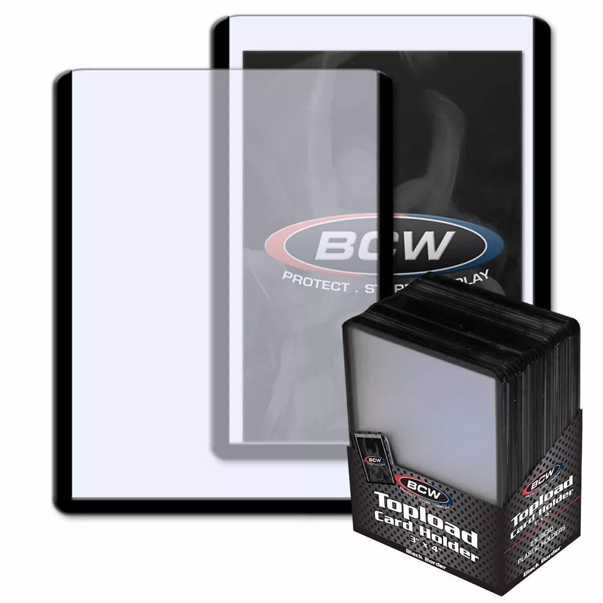 BCW Toploaders Black Border Premium High Quality (Pack of 25)