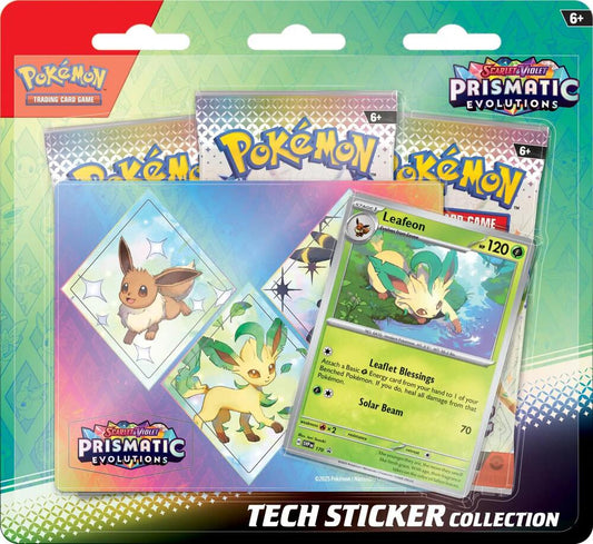 Prismatic Evolutions Tech Sticker 3-pack Blister