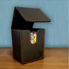 BCW Black Deck Box LX Gaming Card Magnet Storage Case Trading Card Deck Box