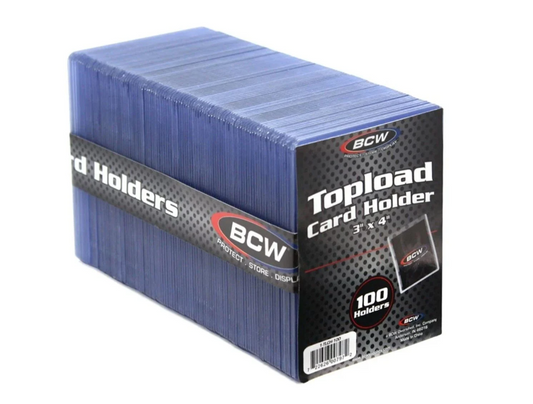 BCW 3X4 Top Loaders for Standard Sized Cards