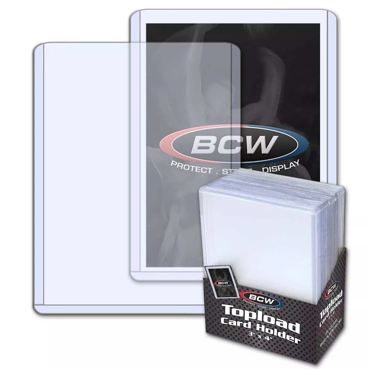 BCW 3X4 Top Loaders for Standard Sized Cards