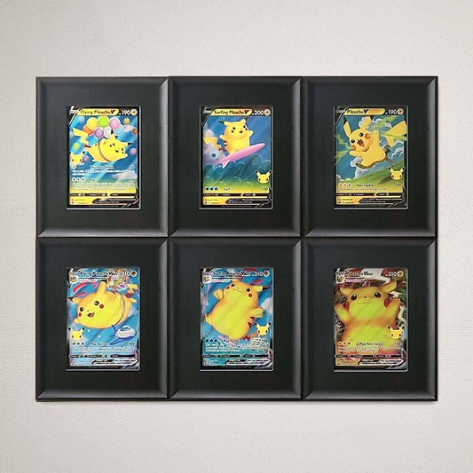 BCW Wall Mountable Interlocking Trading Card Display Frames Black New 1 Pack 6