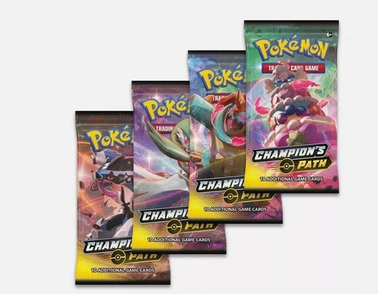 Pokemon 2020 CHAMPION'S PATH BOOSTER PACK Factory Sealed 1 Random Pack Art